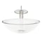 Novatto BONIFICARE Glass Vessel Bathroom Sink Set, Brushed Nickel/ Clear Glass NSFC-8048001BNC - alternate 1